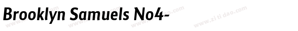 Brooklyn Samuels No4字体转换